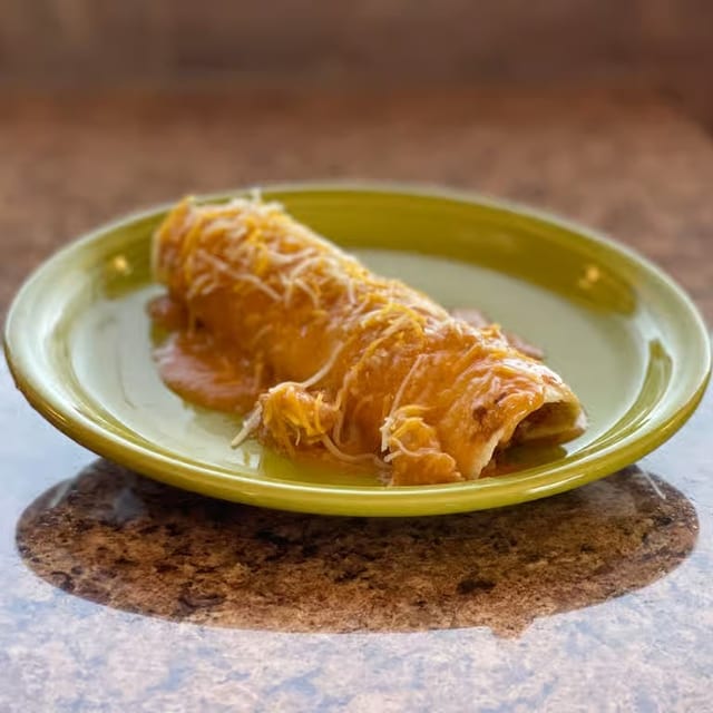 Smothered Beef Burrito.