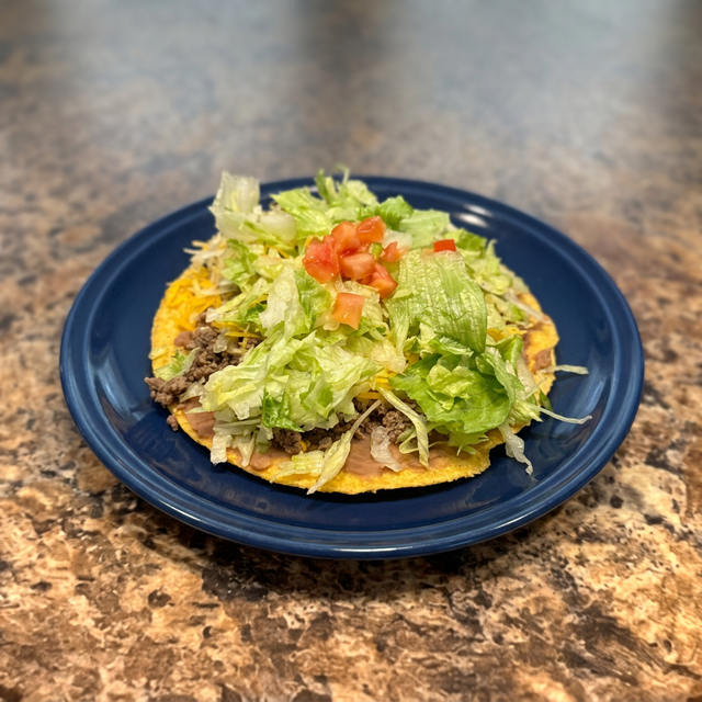 Beef Tostada.